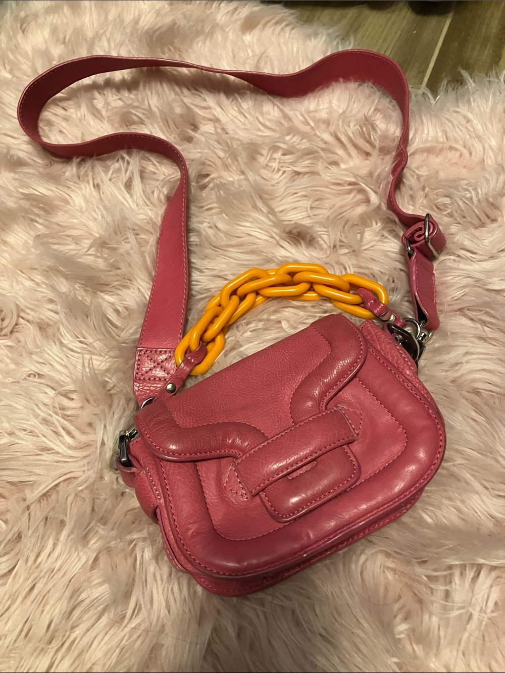 Pierre Hardy Fuchsia Micro Alphaville Bag